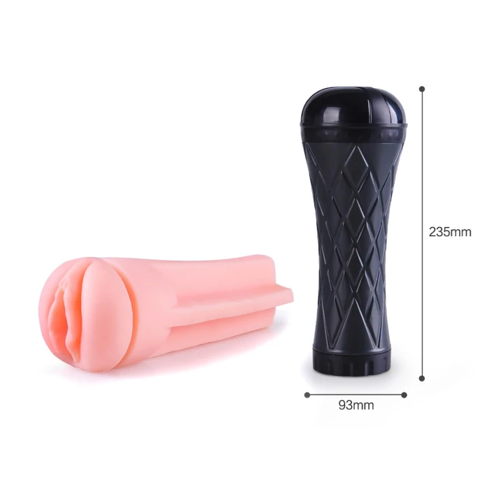 Masturbator męski Latarka CyberSkin® z realistycznym wyprofilowaniem i wypustkami