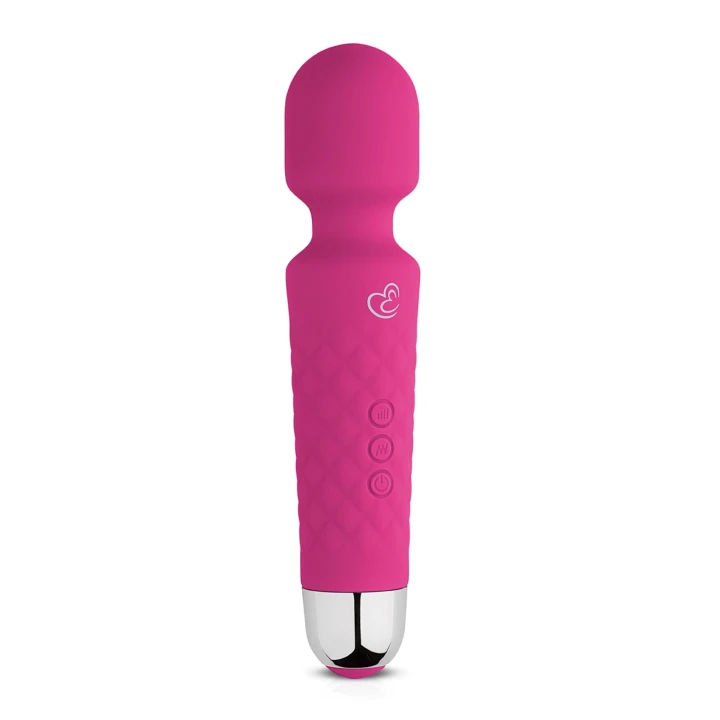 Masażer łechtaczkowy EasyToys Mini Wand - różowy, 18 trybów, wodoodporny