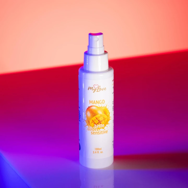 Żel intymny MyLove Taste Slide Sensitive, mango, 100 ml, aksamitny poślizg, tropikalny aromat