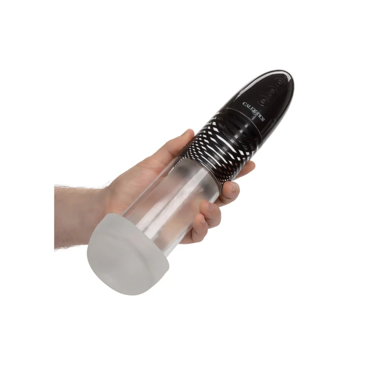 Pompa automatyczna Smart Black - wibracje, zasilanie bateryjne, 20.25 cm długości