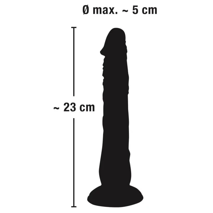 Dildo PVC European Lover 18 cm, średnica 2,3-2,8 cm, realistyczny design