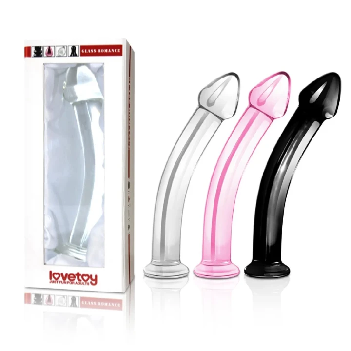 Dildo szklane Romance Pink, 7.5