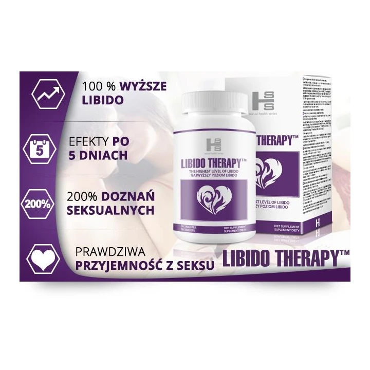 Suplement diety - Libido Therapy - 30 kapsułek - Zwiększa libido, przywraca witalność