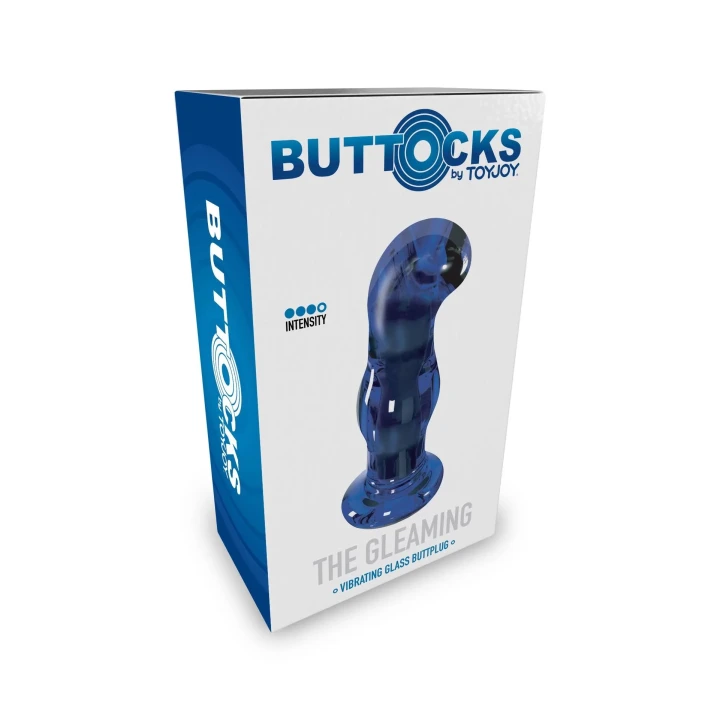 Korektor analny, Buttocks by TOYJOY, szkło borokrzemowe, 5 wibracji, wodoodporny