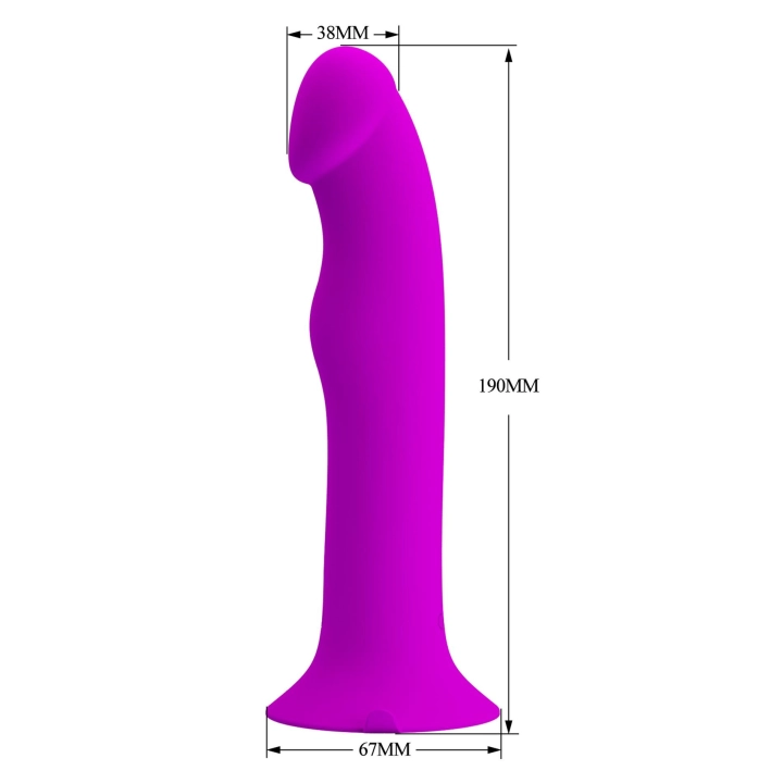 Wibrator Murray PRETTY LOVE – silikon/ABS, 12 funkcji wibracji i pulsacji, przyssawka