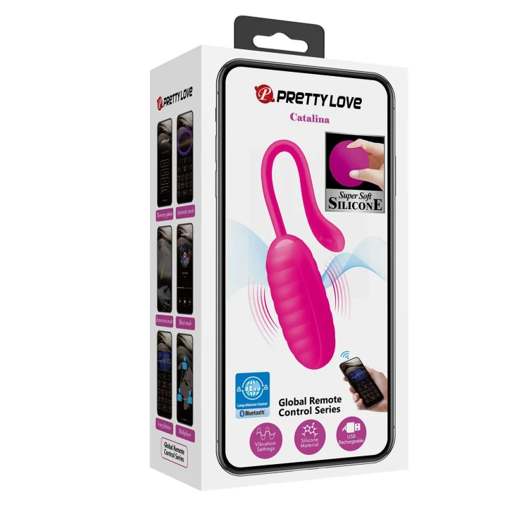 Wibrator stymulujący PRETTY LOVE - Catalina, 12 trybów, kontrola przez aplikację