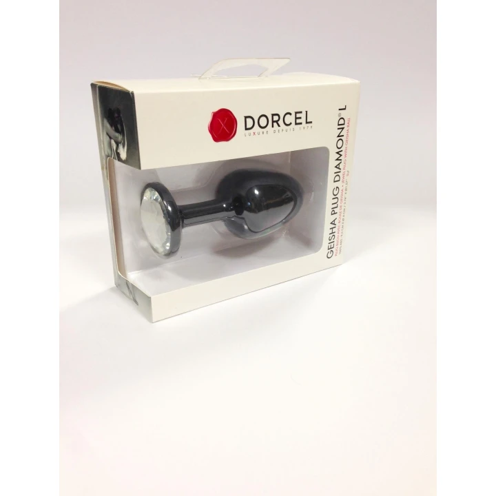 Korek analny Dorcel Geisha Plug Diamond - 8 cm, medyczny silikon, estetyczny kryształ