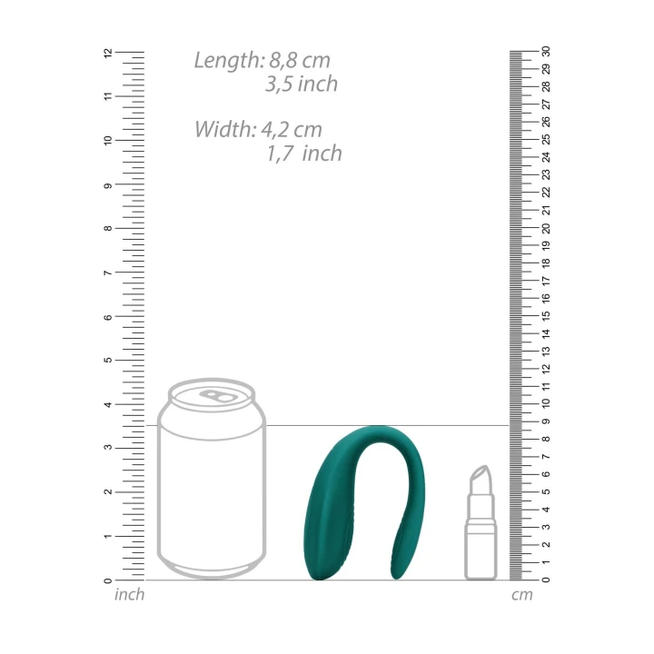 Zabawka Dla Par Loveline z Wibracjami, Zdalnym Sterowaniem i Wodoodpornością