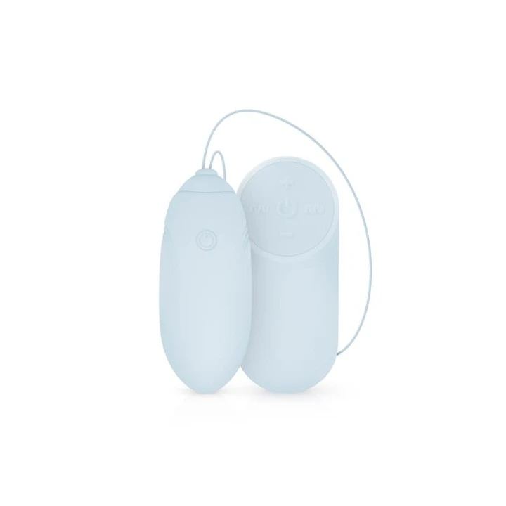 Wibrator do pochwy LUV EGG - 12 trybów wibracji, wodoodporny, silikonowy, niebieski