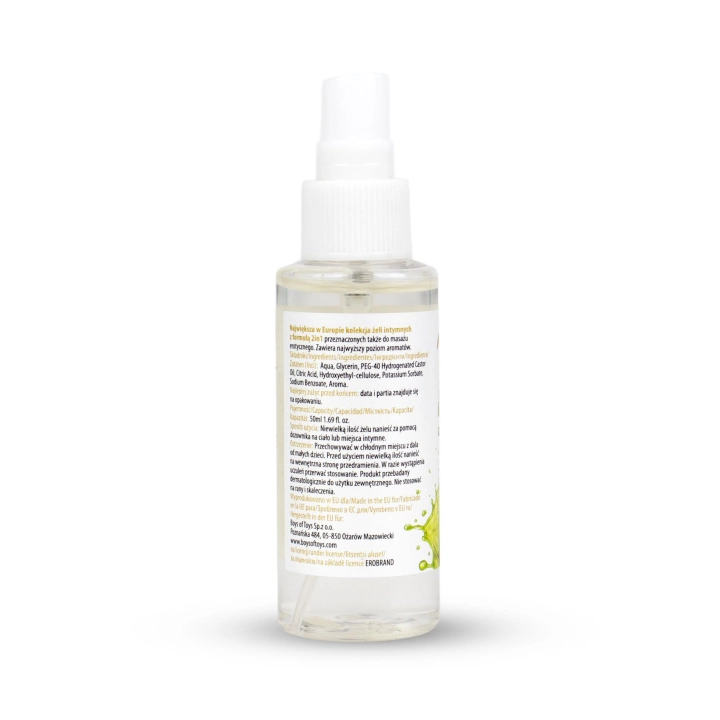 Preparat intymny i do masażu 2w1 MyLove Aroma Series, zielone jabłko, 50 ml