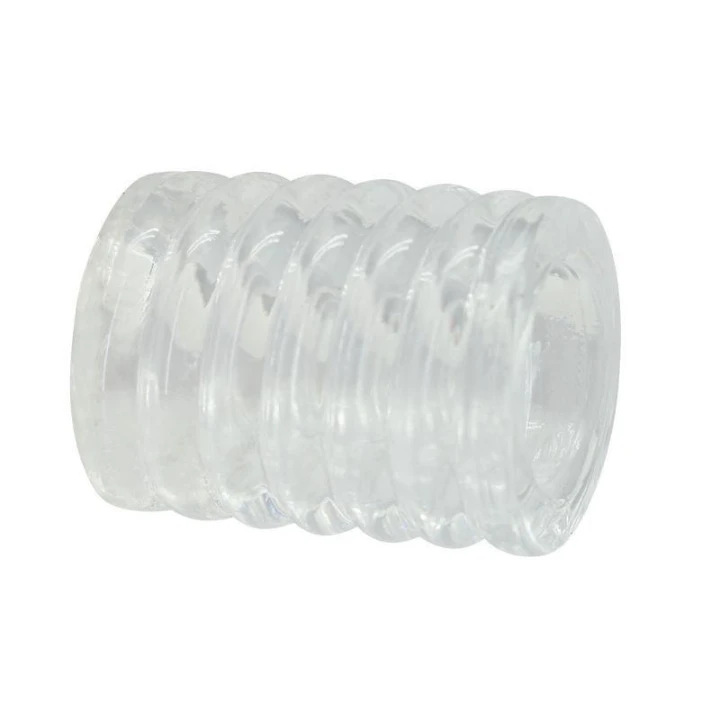 Rękaw masturbacyjny Timeless, przezroczysty, dwustronny, średnica 2,7 cm