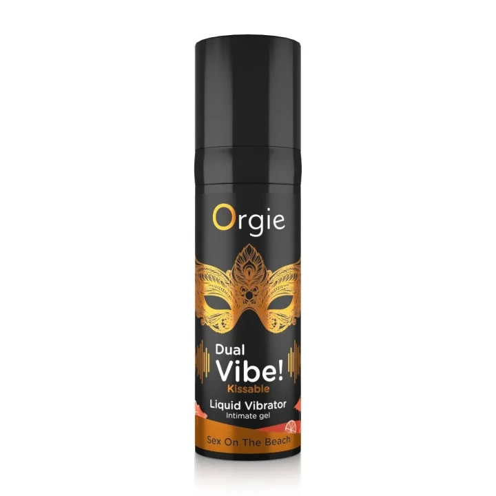 Wibrator płynny intymny Dual Vibe! z efektem wibracji i smakowym aromatem 15 ml
