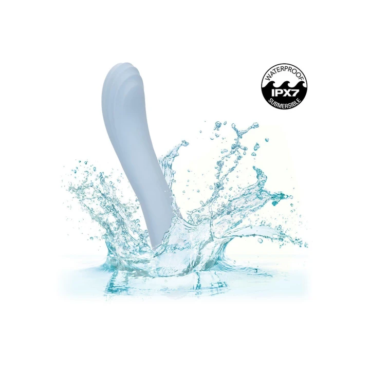 Masażer intymny Azure Collection Contoured G, silikon, 12 funkcji wibracji, wodoodporny IPX7