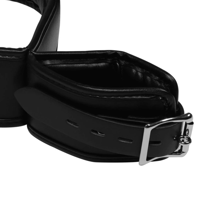 Kajdanki do rąk i ud - Regulowane, skóra PU, czarne