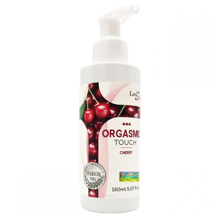 Żel do masażu - LoveStim Orgasmic Touch, miodowa konsystencja, zapach wiśniowy, 150 ml