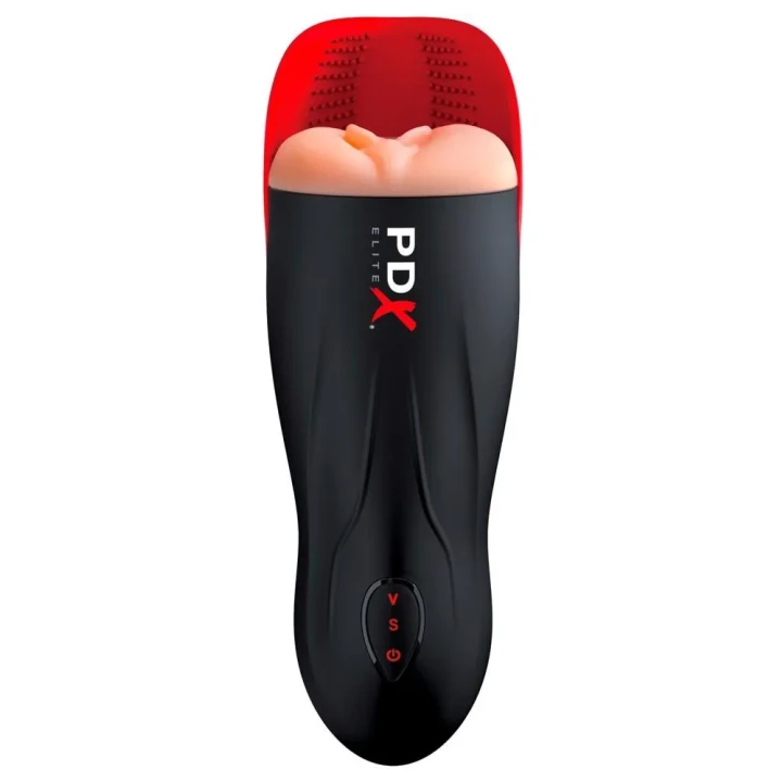 Masturbator PDX Elite z funkcją rytmicznego ssania i wibracji, długość 26,8 cm
