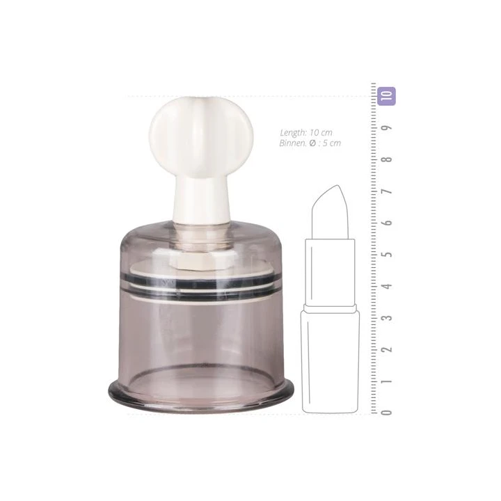 Pompka do sutków - Przezroczysta, Wodoodporna, 2 szt. z regulowanym ciśnieniem