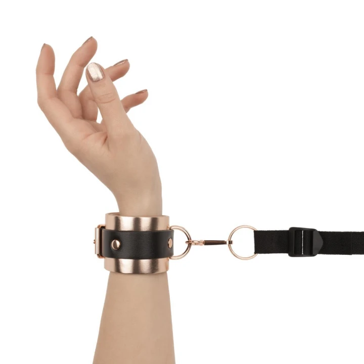 Zestaw mocowania pod materacem - Rosy Gold - Regulowane pasy, estetyka i komfort