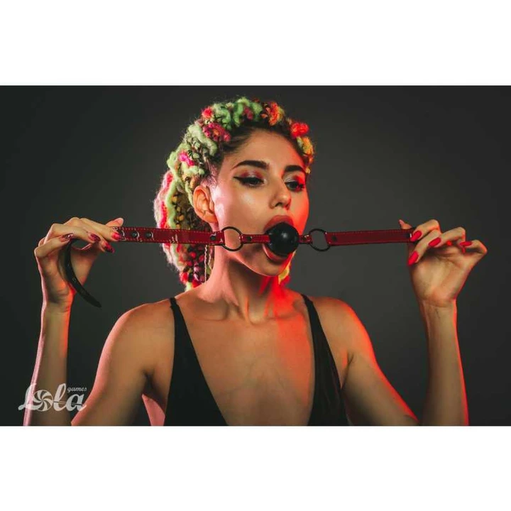 Knebel treningowy – Ball Gag, PVC, średnica 4,5 cm, unisex, kolor czarny