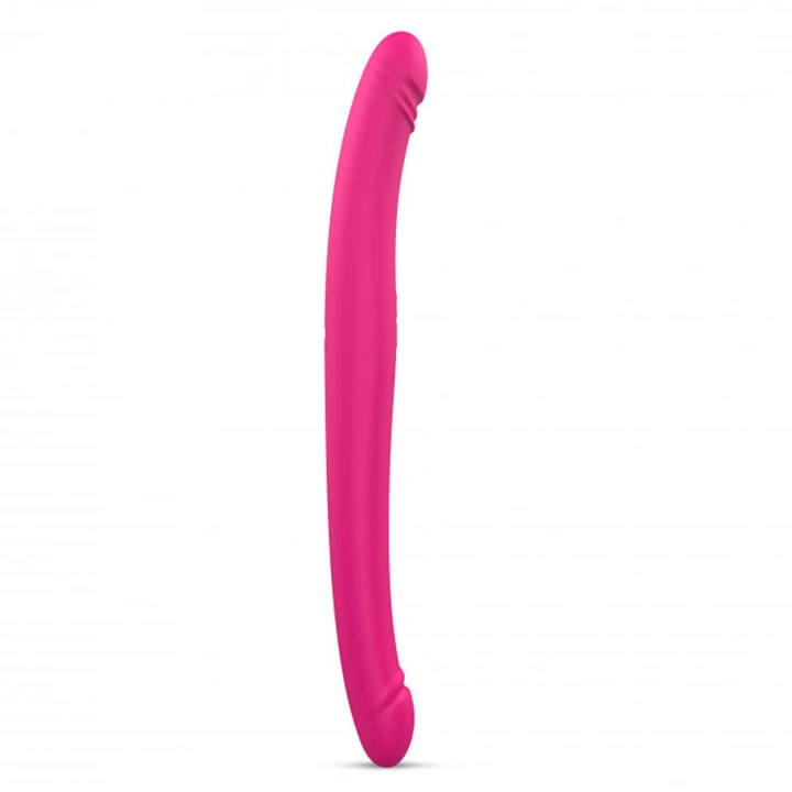 Dildo ORGASMIC DOUBLE DO, silikon, 18,4 cm, 9 trybów wibracji, wodoodporny