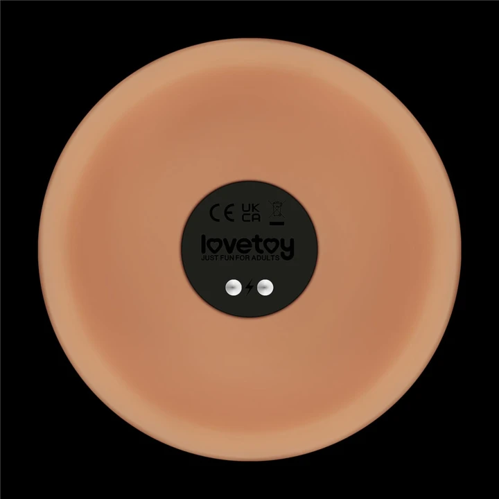 Dildo Power Basics 10'', 10 trybów wibracji, wodoodporny, PVC