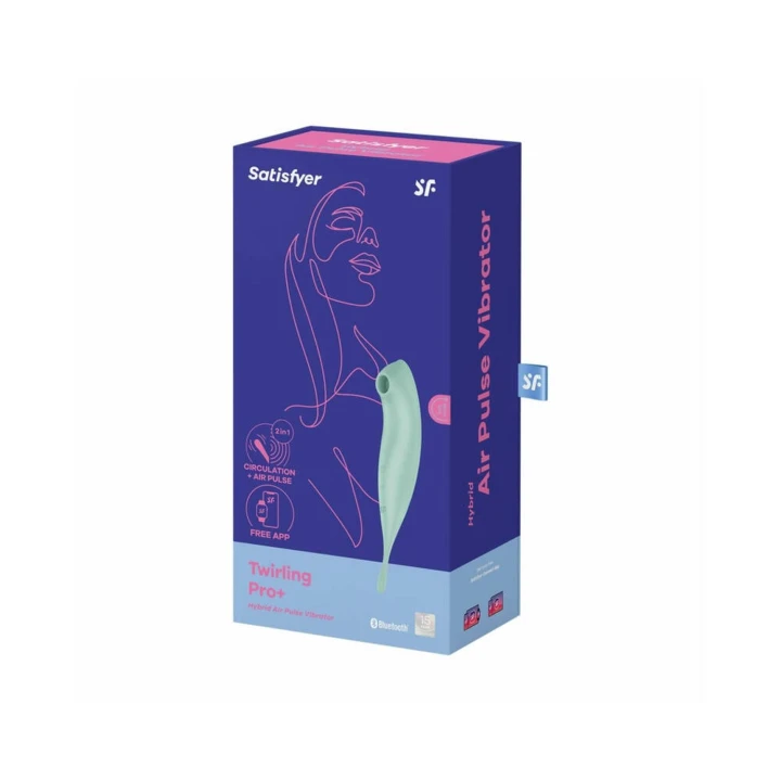 Wibrator punktowy Satisfyer Connect App z 2 silnikami, 11 intensywności fal ciśnienia