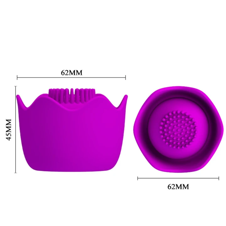 Wibrator różdżkowy PRETTY LOVE Bernie, silikonowy, do stymulacji punktowej, ergonomicznym kształcie