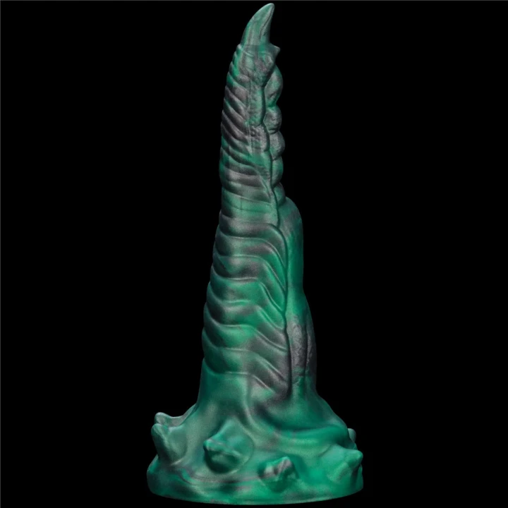 Dildo savage, podwójny pazur, wibrujący, silikon premium, 19cm długości