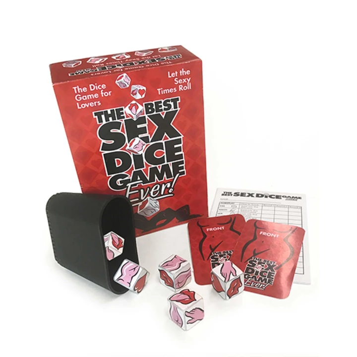 Gra erotyczna z kostkami – Super Gra Erotyczna, 5 kostek, karty z nagrodami