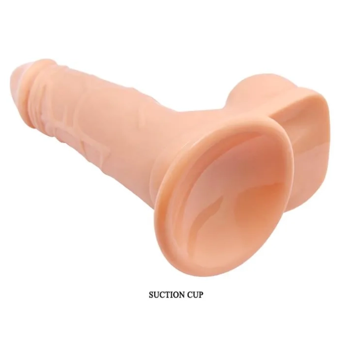 Dildo BAILE- BARBARA 5,7'' z wibracją, przyssawką, materiał TPR