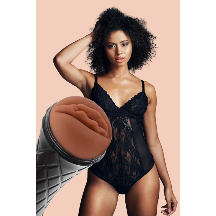 Masturbator TPE ABS Marly - teksturowany kanał, wejście dla wagin, łatwe czyszczenie