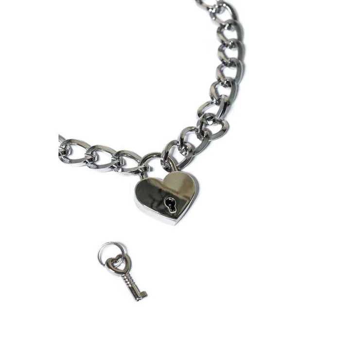 Wiązania BDSM - The Collar Party, metalowy, uniwersalny, srebrny