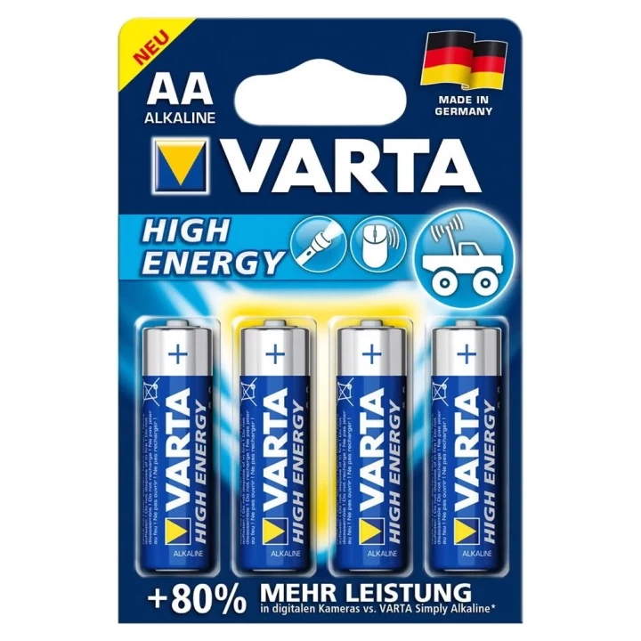 Baterie AA Varta Longlife 1,5 V – 4 szt. | wysoka wydajność, długotrwałe zasilanie