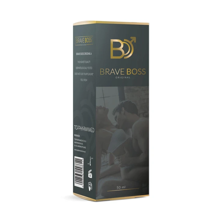 Preparat do opóźnienia wytrysku BRAVE BOSS 50 ml – Skuteczna formuła GMP, Bestseller