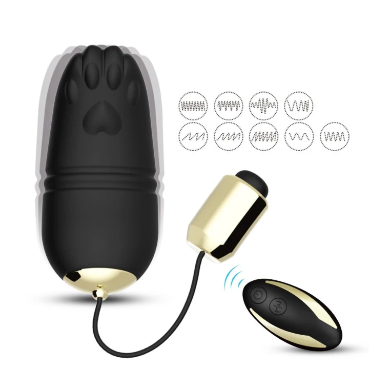Jajeczko wibracyjne, silikonowe, 9 trybów, wodoodporne, zdalne sterowanie