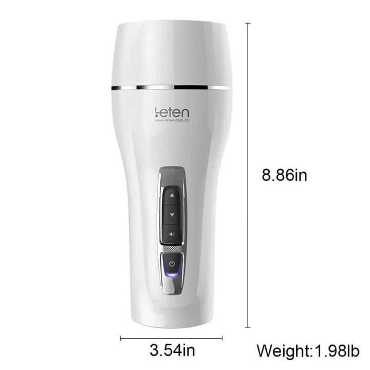 Masturbator automatyczny Leten Yui Hatano, z wibracjami i funkcją ogrzewania