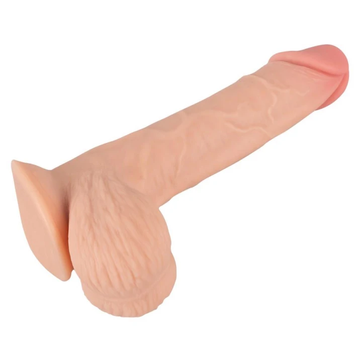 Dildo Nature Skin z ruchomą skórą, TPE, długość 18,7 cm, średnica 4 cm