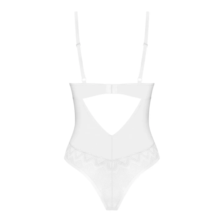 Body Alissium OBSESSIVE XL/2XL, miseczki z fiszbinami, regulowane ramiączka, 94% poliamid