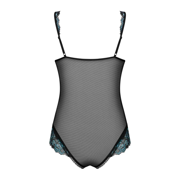 Body Amanta OBSESSIVE S/M, regulowane ramiączka, koronkowy akcent, otwarty krok