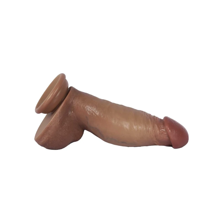Dildo NFERNO HIDDEN DESIRE 20 cm z podwójną gęstością, przyssawka, silikonowy