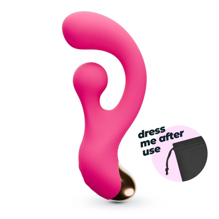 Stymulator łechtaczkowy CRUSHIOUS z rotacją, silikon, 10 trybów wibracji, 17,7 cm