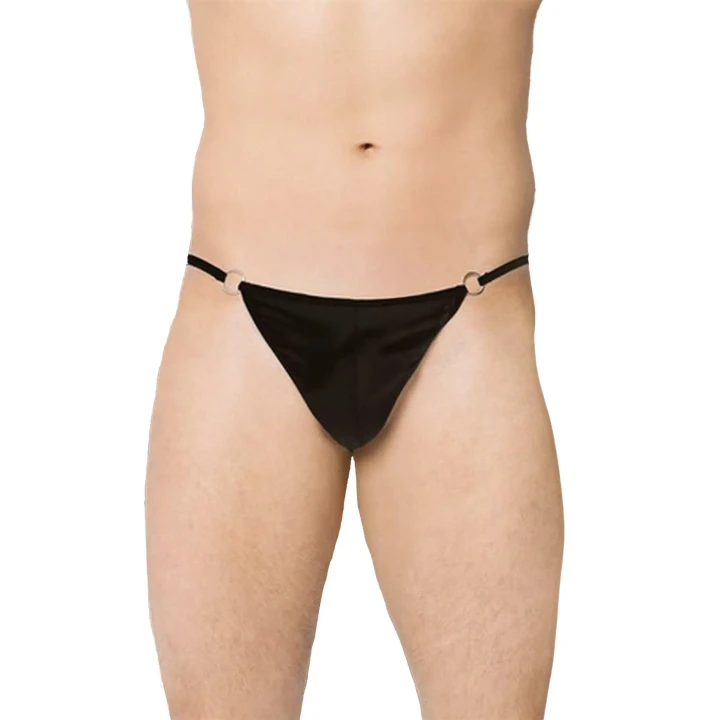 Stringi męskie SOFTLINE COLLECTION Prowokacyjne 4420 - czarne, dopasowane, komfortowe