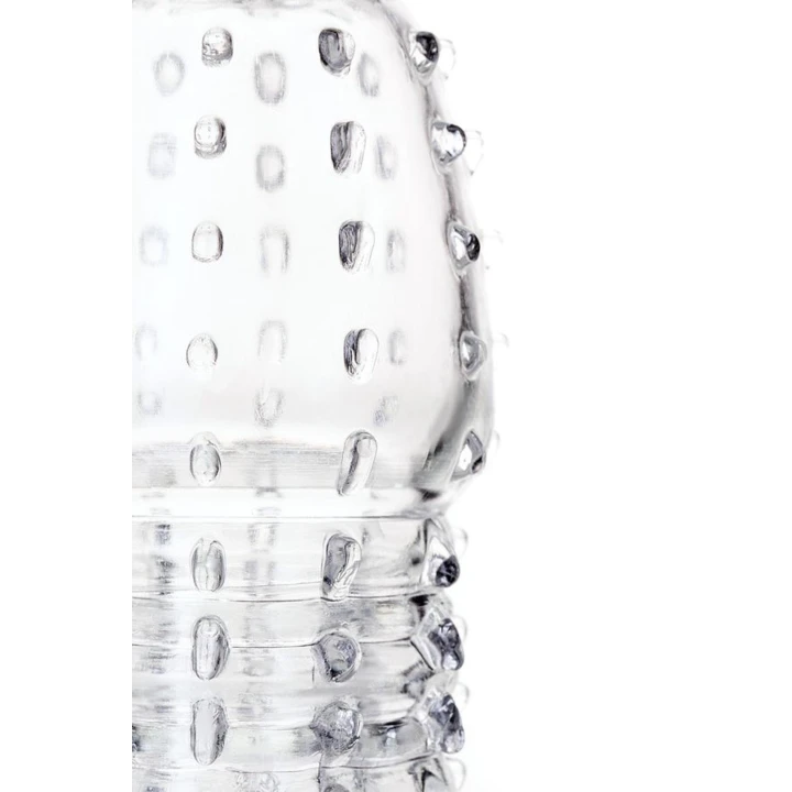 Extender na penisa A-TOYS 15,2 cm, elastyczny, przezroczysty, materiał TPR