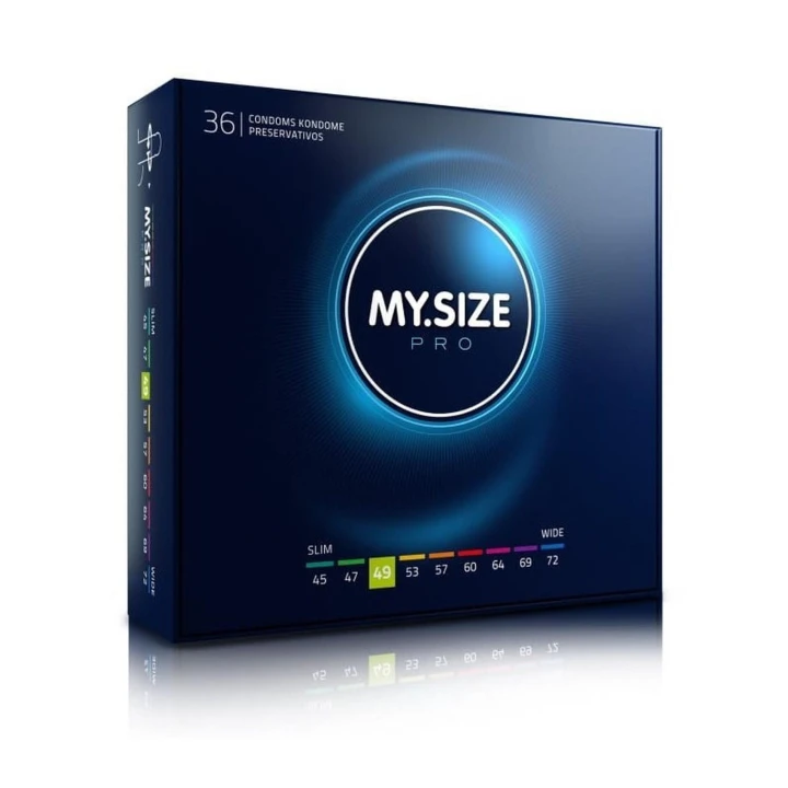 Prezerwatywy MY.SIZE PRO 49, 49 mm, cienkie, naturalna guma lateksowa, vegan
