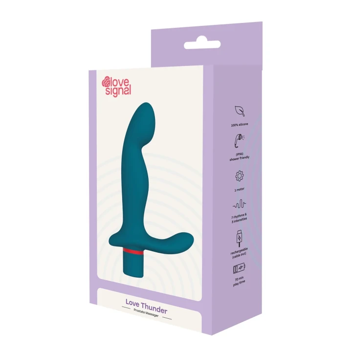 Masażer prostaty Love Signal (Dreamtoys) — silikon, magnetyczne ładowanie, IPX6
