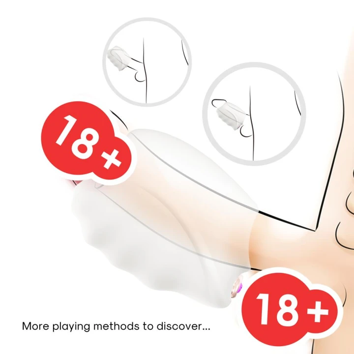 Masturbator wibrujący Master White, 10 trybów, wodoodporny, TPE+ABS