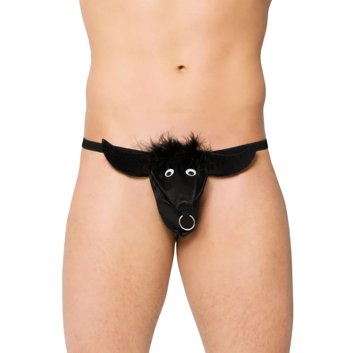 Stringi SOFTLINE COLLECTION - Byczek 4437, 100% poliamid, rozmiar S/L, odważny design