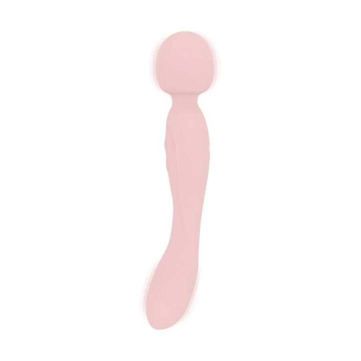 Wibrator typu wand Simi - 24,4 cm, 10 trybów wibracji, silikon medyczny, różowy