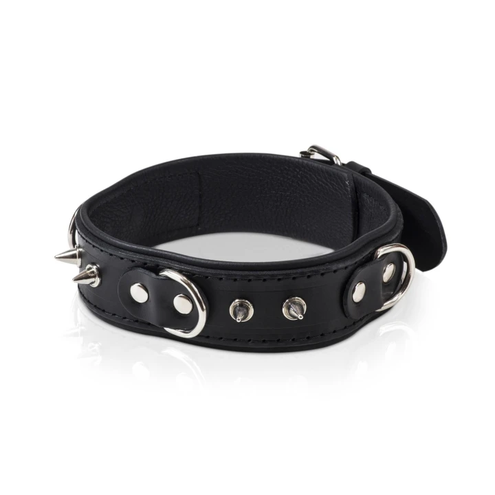 Wiązania męskie WHIPS, regulacja 42-50 cm, skóra bydlęca, smycz 120 cm