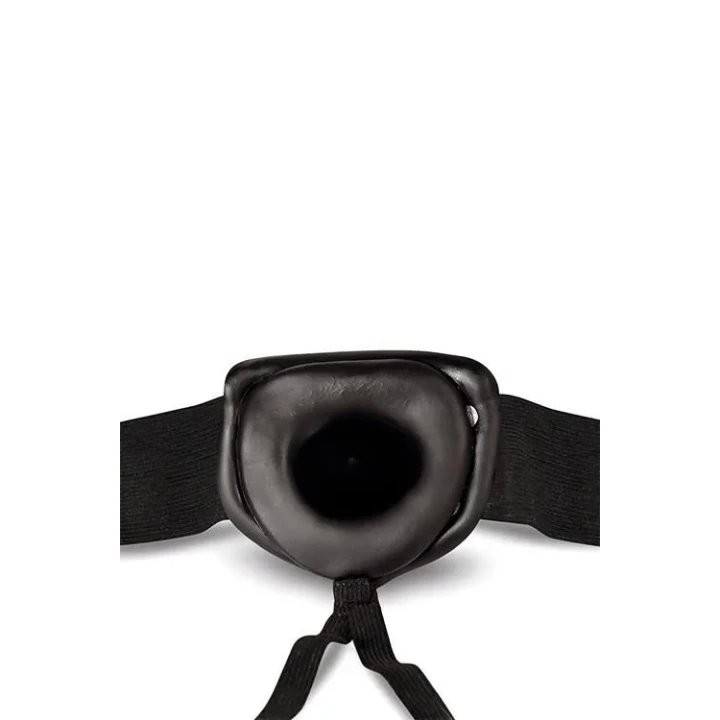 Dildo Dr. Skin 6 cali, elastyczny pas, bezpieczny PVC, uniwersalny design